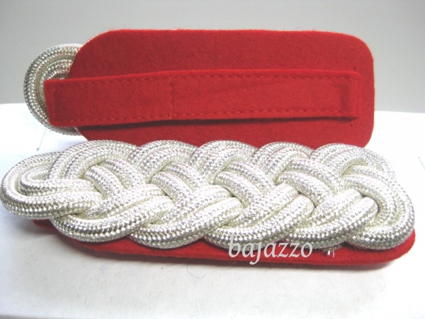 Majorsgeflecht rot-silber